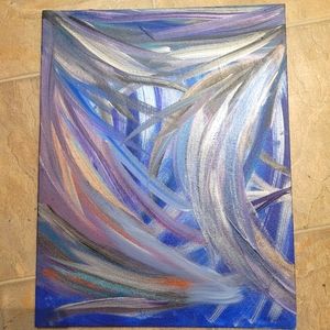 Original Abstract Art *Acrylic Painting* 11"×14" Canvas Panel board 3/8" thick
